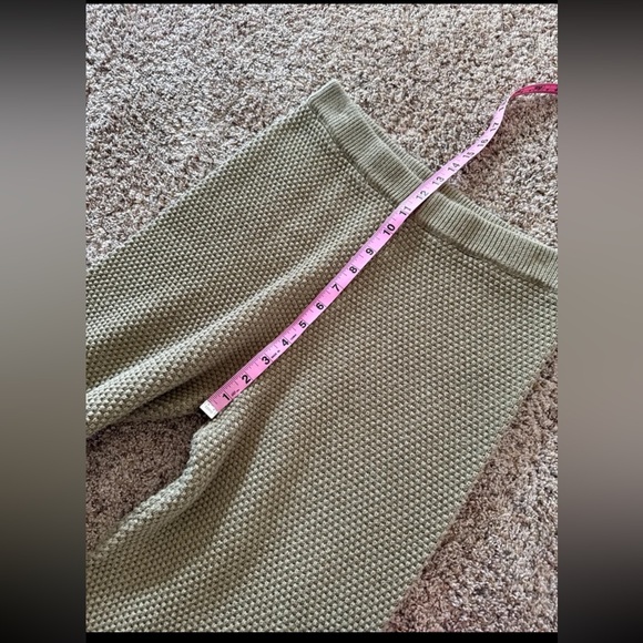 Free People Beach Hailee Sweater Wide Leg Pants in Dried Moss size Small - Picture 9 of 12